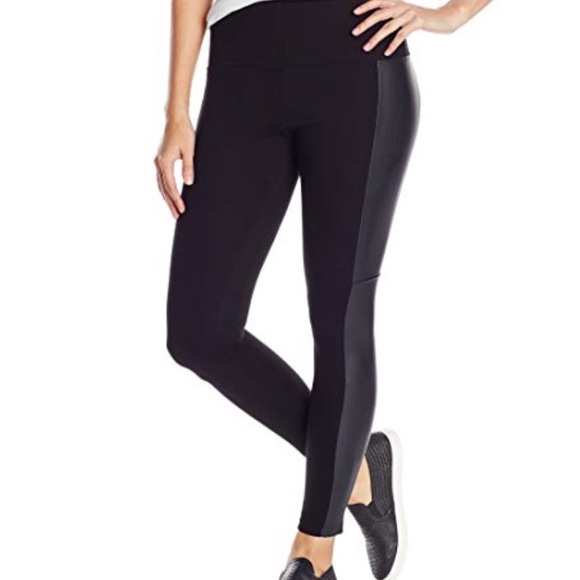 Lysse Pants - Lysse tummy control vegan leather side leggings